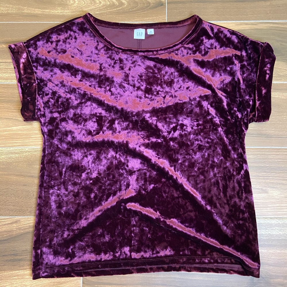 Gap Velvet Crop Top - Picture 1 of 3